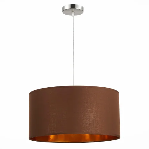 Светильник подвесной Brescia SLE300593-01 Evoluce коричневый 1 лампа, основание никель в стиле современный  фото 4