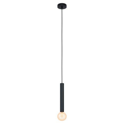 Светильник подвесной Cortenova 98056 Eglo без плафона 1 лампа, основание чёрное в стиле современный трубочки