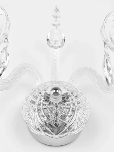 Бра 105B/2/141 Ni Bohemia Ivele Crystal без плафона на 2 лампы, основание прозрачное никель в стиле классический sp фото 3