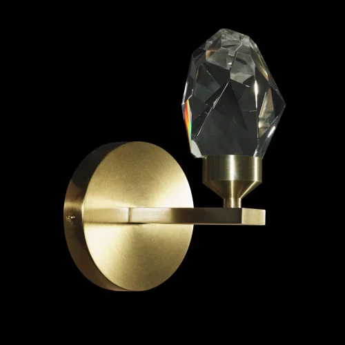 Бра LED Rock 10111W Gold LOFT IT прозрачный на 1 лампа, основание золотое в стиле современный  фото 4