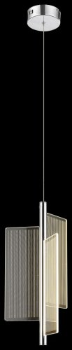 Светильник подвесной LED Hedda WE454.01.103 Wertmark прозрачный 1 лампа, основание хром в стиле хай-тек современный 