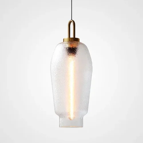 Светильник подвесной LIEBE D 212896-23 ImperiumLoft прозрачный 1 лампа, основание латунь в стиле современный  фото 2