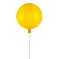 Светильник потолочный Balloon 5055C/M yellow LOFT IT жёлтый 1 лампа, основание хром в стиле модерн шар