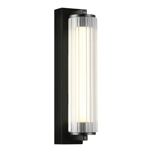 Бра LED Bamboo SL6224.401.01 ST-Luce прозрачный на 1 лампу, основание чёрное в стиле современный 