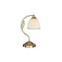 Настольная лампа P 7105 P Reccagni Angelo бежевая 1 лампа, основание золотое латунь металл в стиле классика 