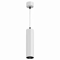 Светильник подвесной LED FOCUS LED P072PL-L12W4K Maytoni белый на 1 лампу, основание белое в стиле современный хай-тек трубочки