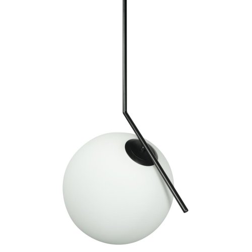 Светильник подвесной Icl 2579-B LOFT IT белый 1 лампа, основание чёрное в стиле современный шар фото 5