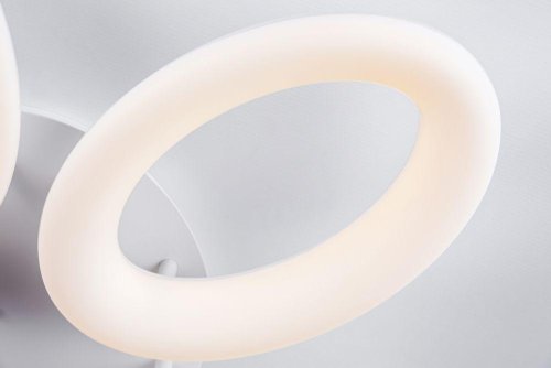Люстра потолочная LED с пультом  10204/5LED Escada белая на 1 лампа, основание белое в стиле хай-тек с пультом фото 5