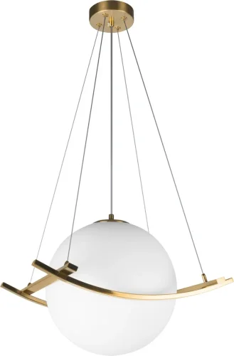 Светильник подвесной Swing 10424/300 LOFT IT белый на 1 лампу, основание бронзовое в стиле современный 