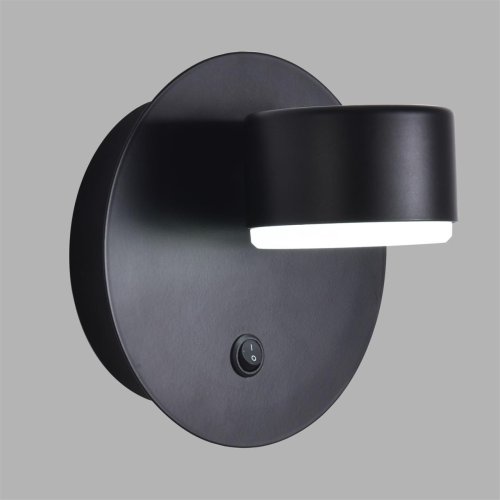 Бра с выключателем Torina 8344/1W Lumion чёрный на 1 лампу, основание чёрное в стиле минимализм фото 5