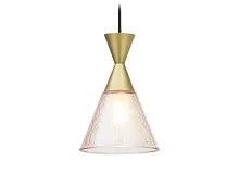 Светильник подвесной TR3173 Ambrella light золотой янтарный 1 лампа, основание чёрное в стиле классический кантри 