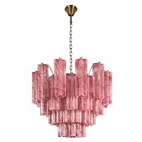 Люстра подвесная Мурано / Murano 10580/600 Pink LOFT IT розовая на 10 ламп, основание бронзовое в стиле арт-деко современный Люстра подвесная Мурано / Murano 10580/600 Pink LOFT IT розовая на 10 ламп, основание бронзовое в стиле арт-деко современный