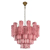 Люстра подвесная Мурано / Murano 10580/600 Pink LOFT IT розовая на 10 ламп, основание бронзовое в стиле арт-деко современный Люстра подвесная Мурано / Murano 10580/600 Pink LOFT IT розовая на 10 ламп, основание бронзовое в стиле арт-деко современный