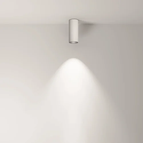 Светильник накладной Focus LED C056CL-L12W3K-W-W Maytoni белый на 1 лампу, основание белое в стиле хай-тек современный круглый фото 12