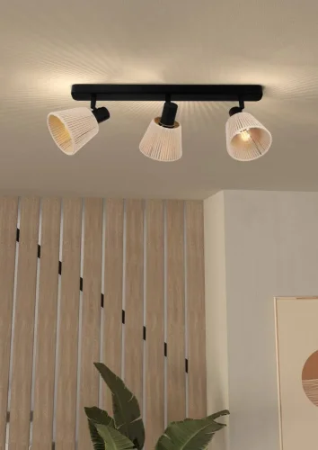 Спот с 3 лампами Seagard 44141 Eglo бежевый коричневый E14 в стиле современный кантри фото 2 Спот с 3 лампами Seagard 44141 Eglo бежевый коричневый E14 в стиле современный кантри фото 2