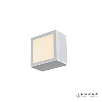Бра LED Creator X068104 WH-3000K iLedex белый 1 лампа, основание белое в стиле хай-тек современный квадраты
