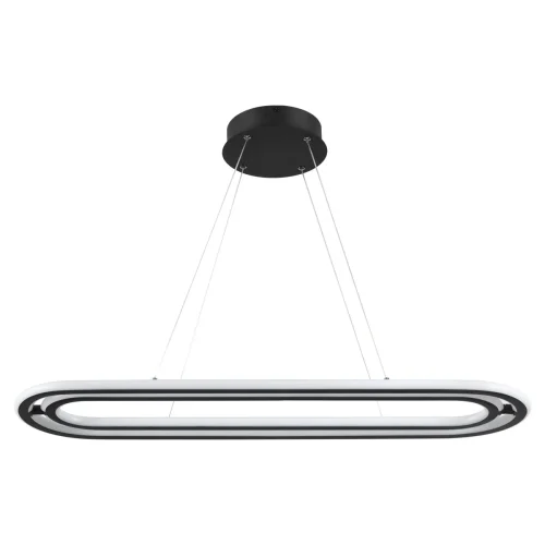 Светильник подвесной LED с пультом Ondo 359173 Novotech чёрный 1 лампа, основание чёрное в стиле хай-тек с пультом фото 3