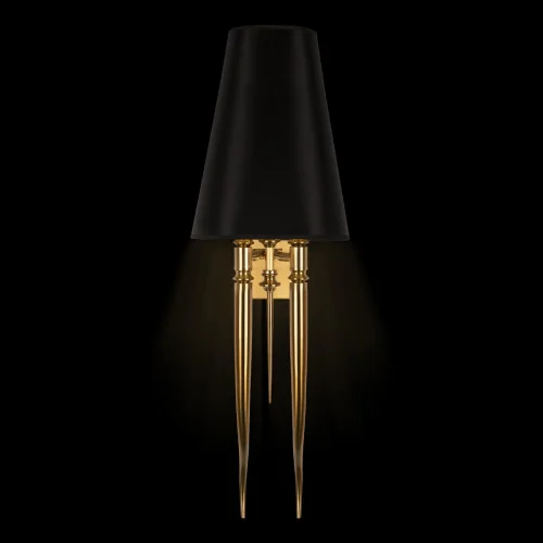 Бра Brunilde 10207W/L Gold LOFT IT чёрный на 2 лампы, основание золотое в стиле арт-деко  фото 3
