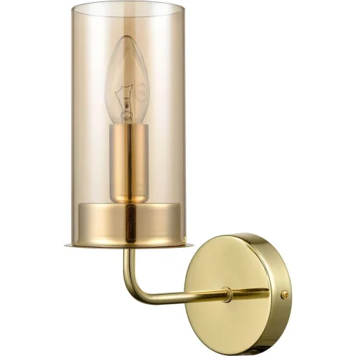 Бра Licia VL1924W01 Vele Luce янтарный на 1 лампа, основание золотое в стиле современный 