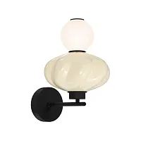 Бра LED Florentini SL6134.411.01 ST-Luce белый жёлтый на 1 лампу, основание чёрное в стиле современный 