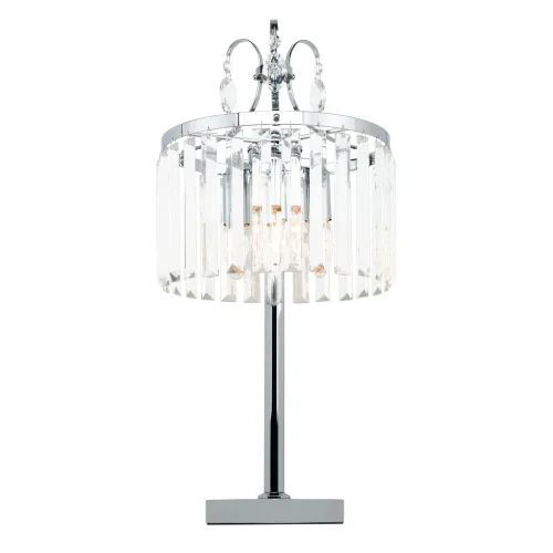 Настольная лампа Инга CL335831 Citilux прозрачная 3 лампы, основание хром металл в стиле современный 