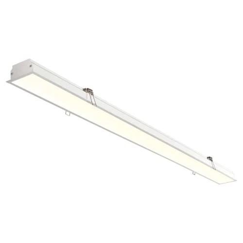 Светильник потолочный LED встраиваемый Iter 358824 Novotech белый 1 лампа, основание белое в стиле минимализм современный линейный фото 3