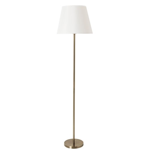 Торшер Elba A2581PN-1AB Arte Lamp  белый 1 лампа, основание античное бронза в стиле современный
