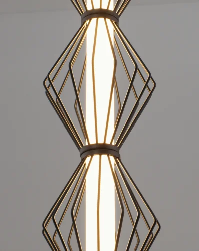 Светильник подвесной LED Eloise V11351-PL Moderli белый чёрный на 1 лампу, основание чёрное в стиле современный фото 4