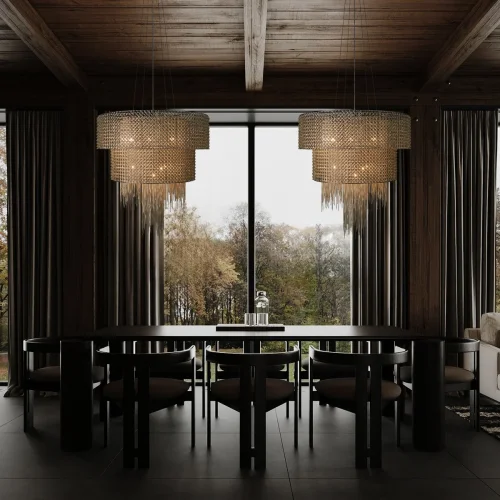 Люстра подвесная Opera 10406/660 LOFT IT никель на 10 ламп, основание никель в стиле арт-деко фото 9