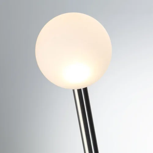Ландшафтный светильник LED Notte 7123/1GLB Odeon Light уличный IP65 хром на 1 лампу, плафон белый в стиле хай-тек LED фото 3