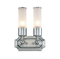 Бра VET W5850.2 chrome Lucia Tucci белый 2 лампы, основание хром в стиле современный 