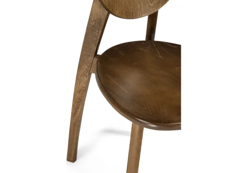 Деревянный стул Окава орех 543599 Woodville, орех/, ножки/массив бука дерево/орех, размеры - ****440*500 фото 6