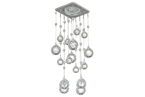 Светильник точечный Tayo GU10.5.14.8x8.104 N Dio D'Arte прозрачный на 1 лампу, основание серебряное в стиле классический Светильник точечный Tayo GU10.5.14.8x8.104 N Dio D'Arte прозрачный на 1 лампу, основание серебряное в стиле классический