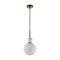 Светильник подвесной Lolla 4359/1A Odeon Light белый на 1 лампу, основание белое в стиле хай-тек шар Светильник подвесной Lolla 4359/1A Odeon Light белый на 1 лампу, основание белое в стиле хай-тек шар