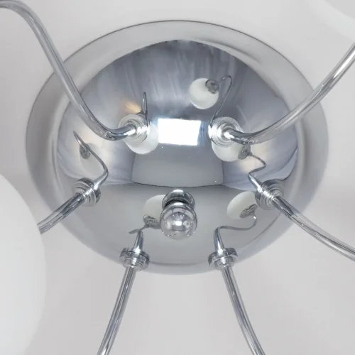 Люстра потолочная Лучиана CL147161 Citilux белая на 6 ламп, основание хром в стиле современный  фото 5