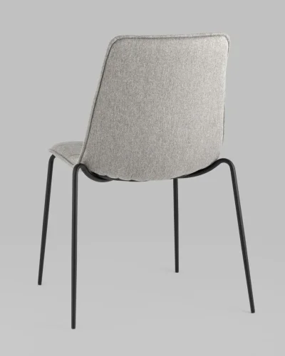 Стул Мелани рогожка серый УТ000025912 Stool Group, серый/рогожка, ножки/металл/чёрный, размеры - ***** фото 6