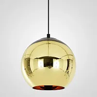 Светильник подвесной Copper Shade Gold D35 182698-22 ImperiumLoft золотой 1 лампа, основание золотое в стиле арт-деко модерн 