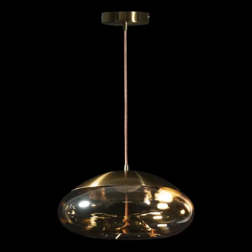 Светильник подвесной LED Knot 8135-D LOFT IT янтарный 1 лампа, основание золотое в стиле современный лофт выдувное фото 5