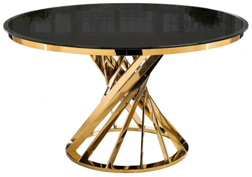 Стол стеклянный Twist gold / black
  11642 Woodville столешница чёрная из стекло