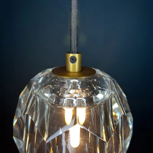 Светильник подвесной Boule 84594-22 ImperiumLoft прозрачный 1 лампа, основание латунь в стиле современный  фото 11
