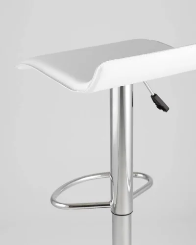 Стул барный hi-tec NEW, белый NP УТ000037630 Stool Group, белый/экокожа, ножки//хром, размеры - 630*830***395*395 фото 6