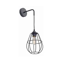 Бра V4588-1/1A Vitaluce без плафона на 1 лампу, основание чёрное в стиле лофт 