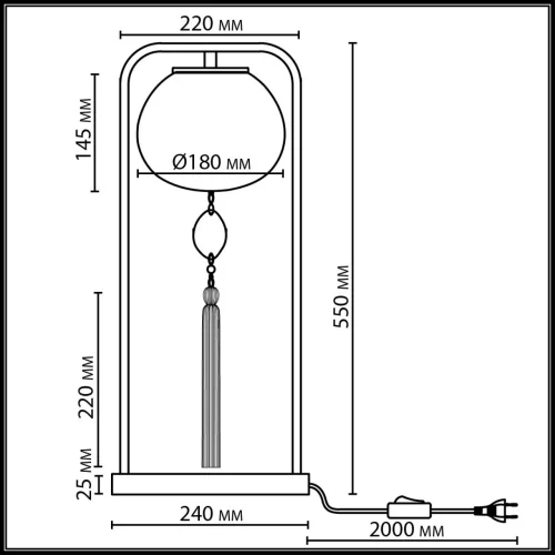 Настольная лампа Fiolent 5432/1T Odeon Light белая на 1 лампу, основание золотое металл в стиле восточный современный классический фото 5