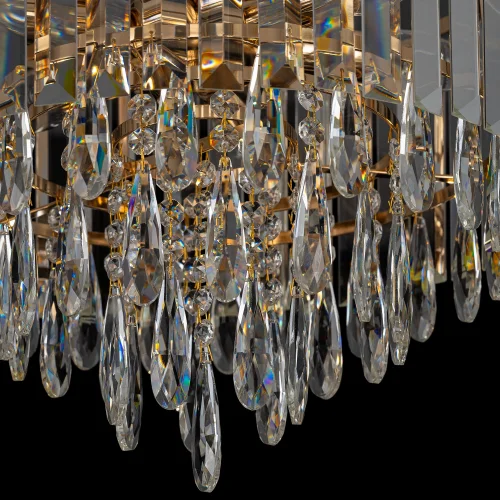 Люстра потолочная хрустальная Leonna CL320182 Citilux прозрачная на 8 ламп, основание золотое в стиле классический современный фото 7 Люстра потолочная хрустальная Leonna CL320182 Citilux прозрачная на 8 ламп, основание золотое в стиле классический современный фото 7