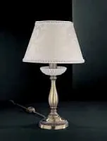 Настольная лампа P 5402 P Reccagni Angelo белая на 1 лампу, основание античное бронза латунь металл в стиле классический 