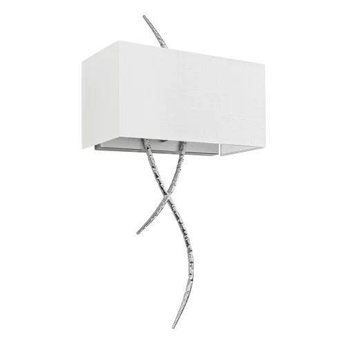 Бра Romance 10457 Silver LOFT IT белый на 2 лампы, основание серебряное в стиле современный арт-деко фото 3