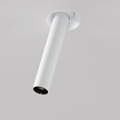 Светильник точечный LED Focus T C140TRS-L300-7W4K-W Maytoni белый на 1 лампу, основание белое в стиле хай-тек современный для затирки круглый трубочки фото 9