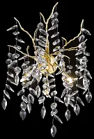 Бра Damiana WE184.03.401 Wertmark прозрачный 3 лампы, основание матовое золото в стиле арт-деко современный ветви