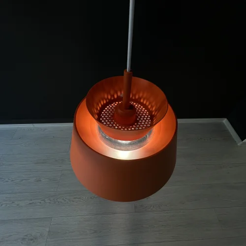 Светильник подвесной SOTA Оранж 178020-26 ImperiumLoft оранжевый 1 лампа, основание чёрное в стиле современный  фото 26