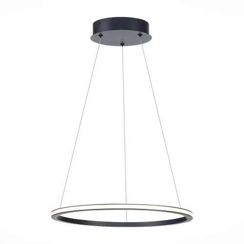 Светильник подвесной LED St604 Out ST604.443.22 ST-Luce чёрный 1 лампа, основание чёрное в стиле хай-тек кольца